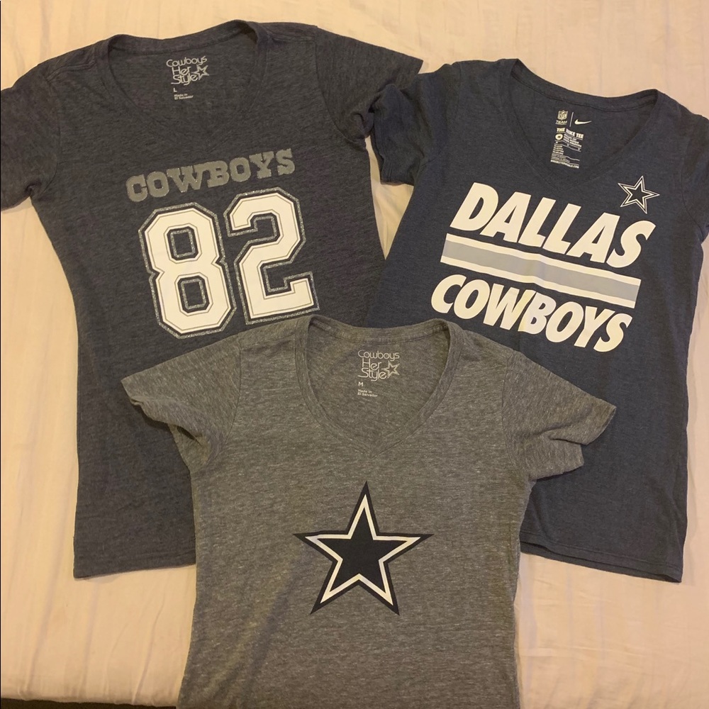 Dallas Cowboys women shirts- lot of 3
